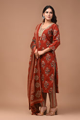 *All New Exclusive Collection of Hand Block Printed "Stitched" Cotton Suits With Cotton Dupatta in Beautiful Colours*